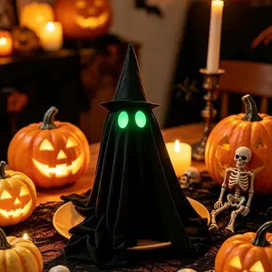 Halloween Wizard Hat Glow-In-The-Dark Ghost Desktop Decoration, Party Bar Store Scene Decor, Halloween Accessories