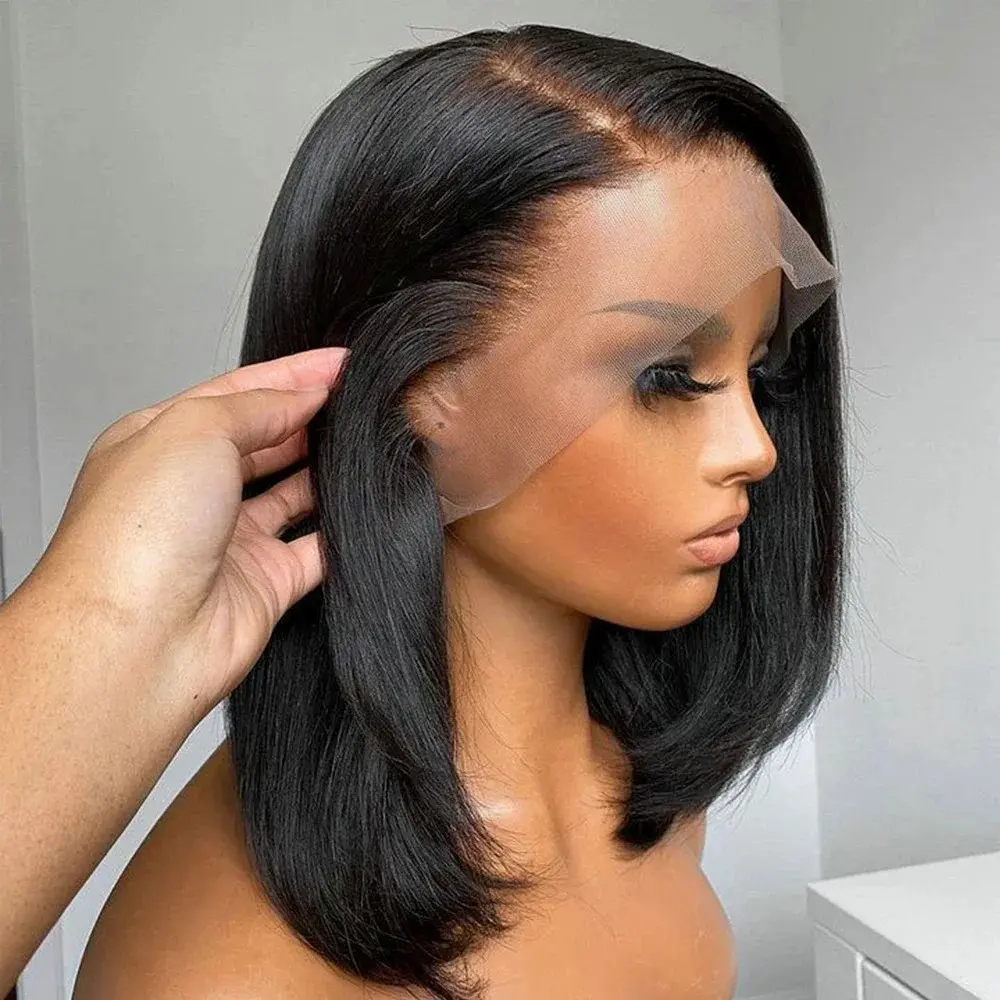 13x4 13x6 150% 180% Density Frontal Lace Bob Human Hair Wig