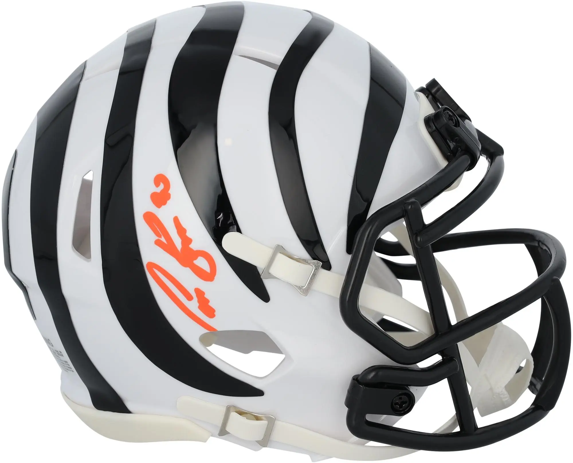 Chase Brown Cincinnati Bengals Autographed Riddell 2022 Alternate Speed Mini Helmet - Fanatics Authentic Certified