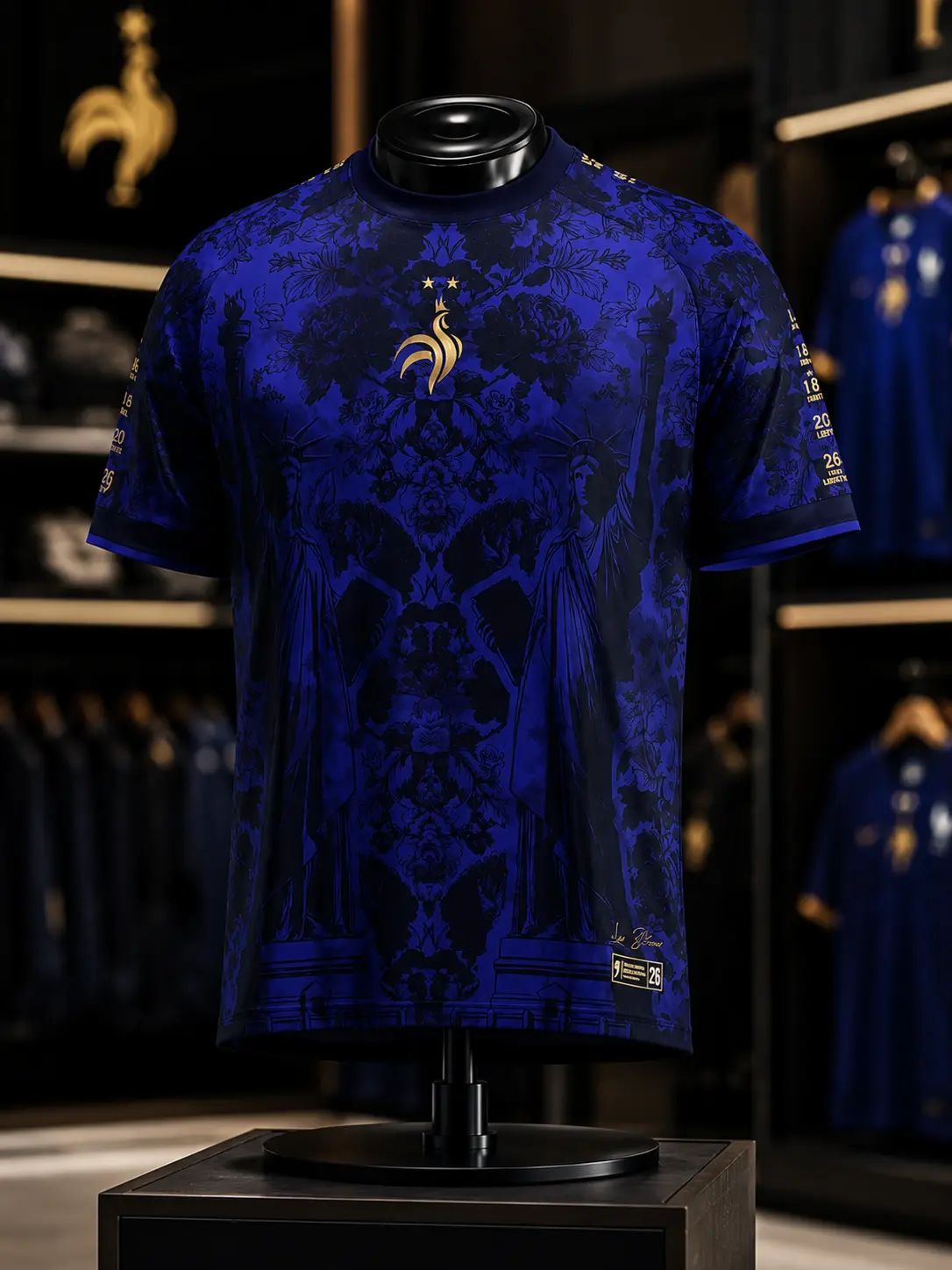 Premium "The Gallic Rooster" France Heritage Football Jersey – Ultra-Breathable Tricolor Trim Soccer Shirt – High-Density Embroidery Retro Blokecore Apparel