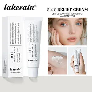 Lakerain 345 Relief Cream Daily Face Moisturizer with Niacinamide & Panthenol for All Skin Types Anti-Sugar Anti-Yellowing 1.69 Fl Oz