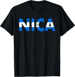 100% Cotton Diseño De Nicaragua Flag Nica Design For Nicaraguans T-Shirt