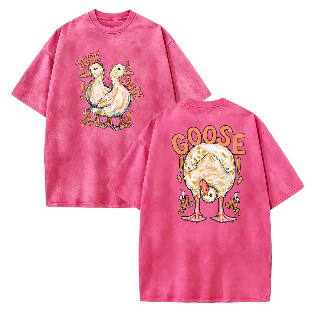 Funny Duck Duck Goose Shirt, Retro Goose Tee, Trendy Animal Shirt, Cute Duck Tshirt, Farm Animal Shirt, Viral TikTok Tee, Gift for Her