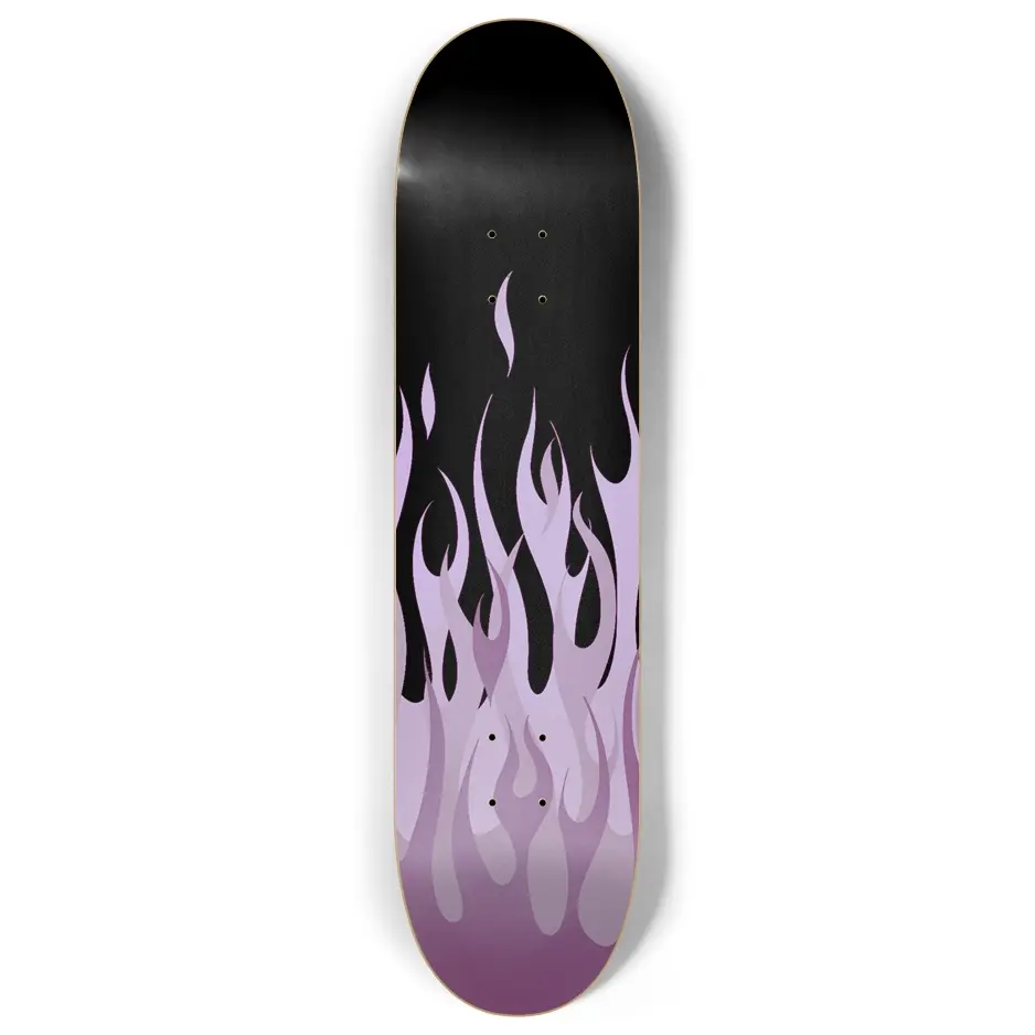 Pink Flames Skateboard