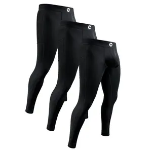 Nylon 28in Leggings No Fly 3pk Black