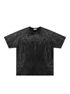 Men Women Summer Short Sleeve Round Neck T-Shirt, Casual Style Graphic Fashion Tee, Lightweight Breathable Cotton Fabric, Perfect for Daily Wear & Outdoor Activities