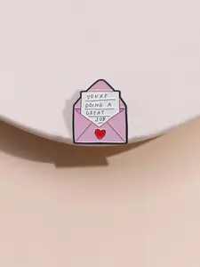 You're Doing A Great Job Letter Design Brooch, Cute Cartoon Badge for Bag & Clothes Decor, Fashion Accessories for Women & Men, Lapel Brooch, Durable Metal Pins, Alloy Brooch Pin