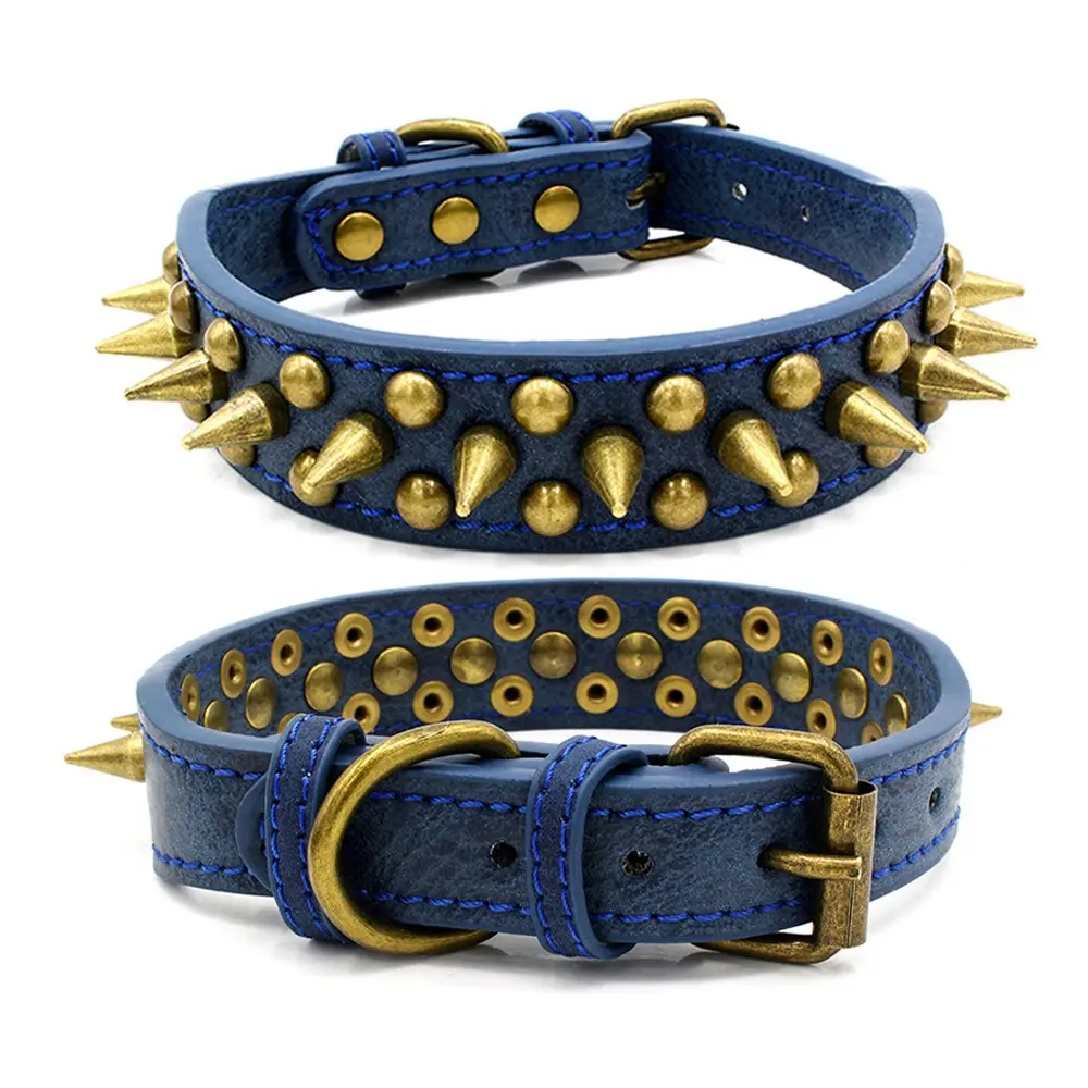 Spiked style: Navy blue