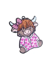 Cutesy Cute Animals Cow Raccoon Elephant in Pajamas Car Freshie Air FReshener