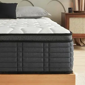 10-12" Twin/Full/Queen/King Mattress in a Box - Fiberglass-Free, Pocket Springs, Medium Firm, 120-Night Trial Durable Premium Multiple Sizes Pressure Relief