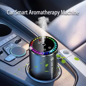Car Smart Aromatherapy Machine - Car/Home Air Freshener with Colorful LED Display and Fragrance Diffuser