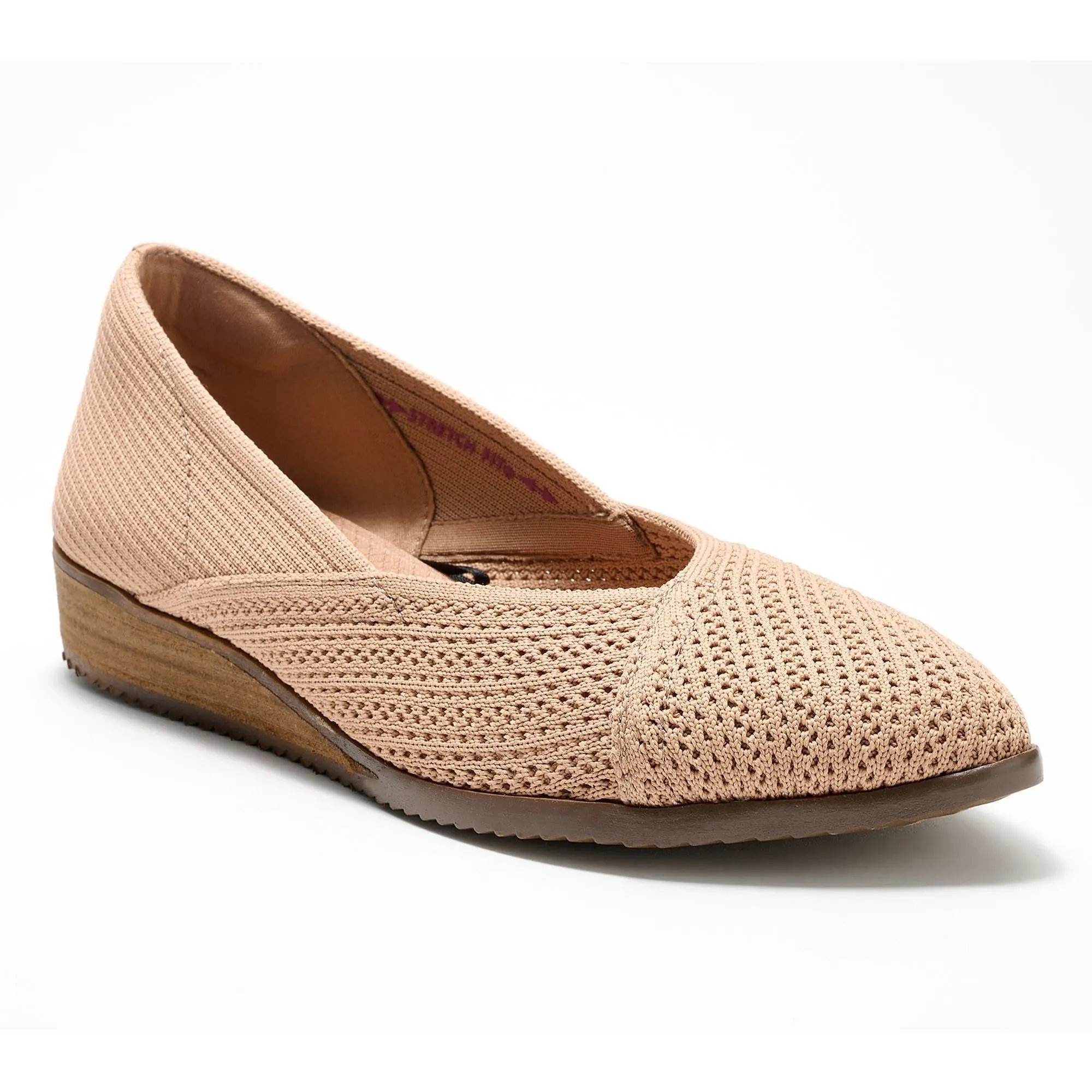 Skechers Cleo Sawdust Recycled Knit Wedges - Sweet Sensation