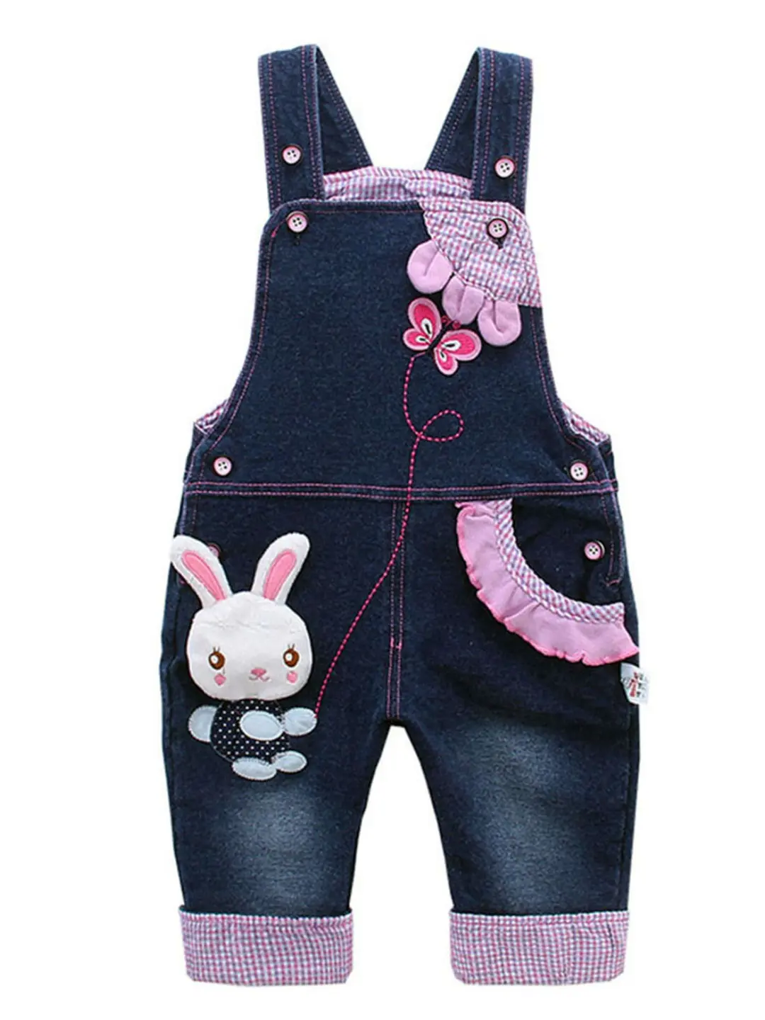 Kidscool Space Baby Girls 3D Bunny Denim Overalls Cute Rabbit Snap Closure Jean Dungarees 6M-4T, Kids Clothing Girls, Family Photos, Bodysuit Clothes, Animals, Casual Tops, Walking
