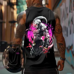 Dragon Ball Z dbz Kid Buu Majin Buu Unisex Summer Outfit Men's Streetwear Top Rated 80s 90s Graphic Tees Cotton Anime Tank Tops for Gifts - Menswear