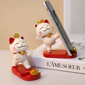 1pc Cute Cartoon Cat Cellphone Mount, Phone & Tablet Holder, Office Desk Ornament, Tech Accessories for Smartphones & Tablets (Mobile Phone Accessories Included)