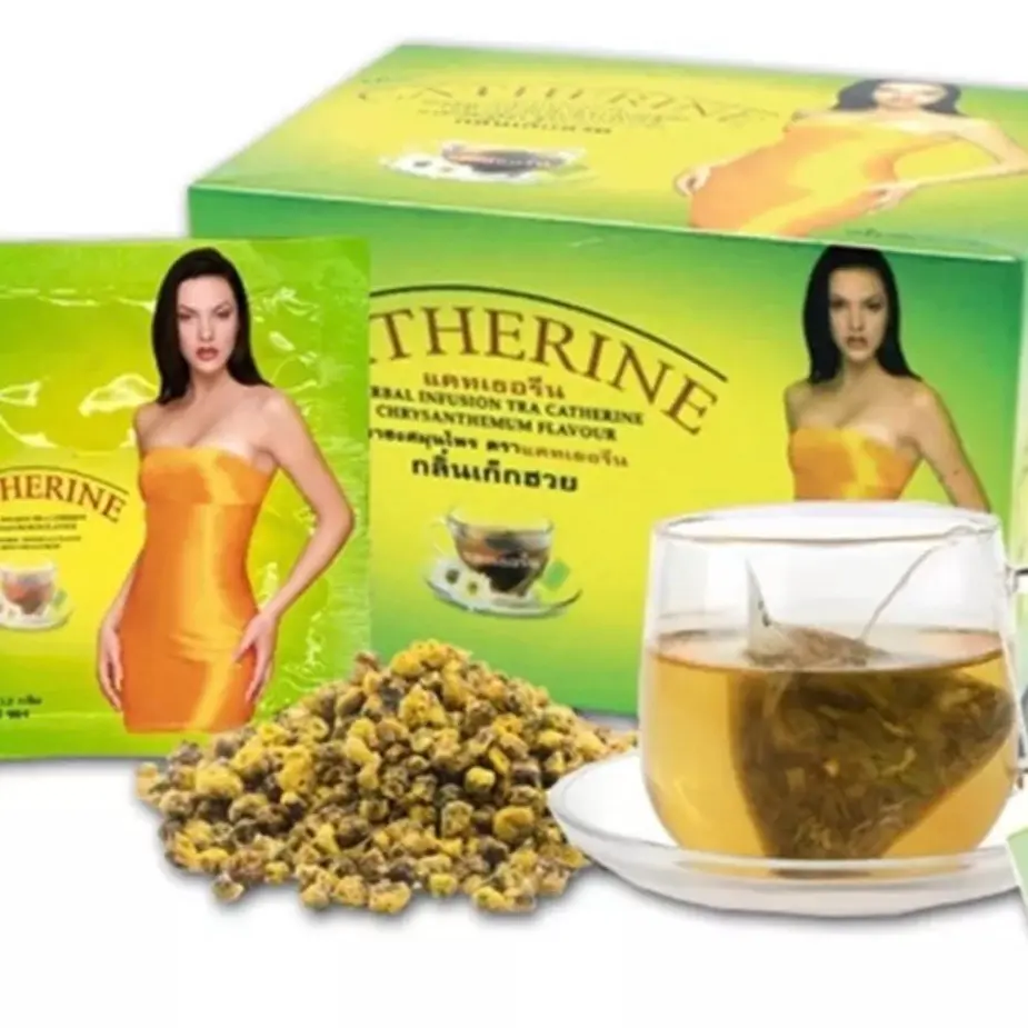 Chrysanthemum Senna Pod & Leaf Herbal Infusion Tea, 32 Bags, Caffeine-Free Detox Cleanse Calm Beverage with Burdock Root Fruit & Herbal Tea Blend for Vitality Support, Detox Cleanse Fruit & Herbal Tea, Caffeine-Free Fruit & Herbal Tea