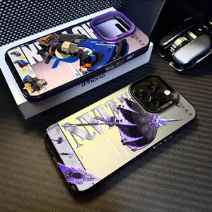 equip Zenless Zone Zero Zzz Phone Case For IPhone17 16 15 14 13 12 11 Pro Max Black Matte Multicolor Laser Aurora Funda