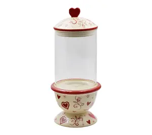 Temp-tations Seasonal 14" Store and More Pedestal Jar