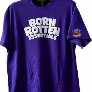 Born Rotten Essentials Tropical Tee Shirt, Men's Summer Crewneck Streetwear Casual Short-Sleeve Top