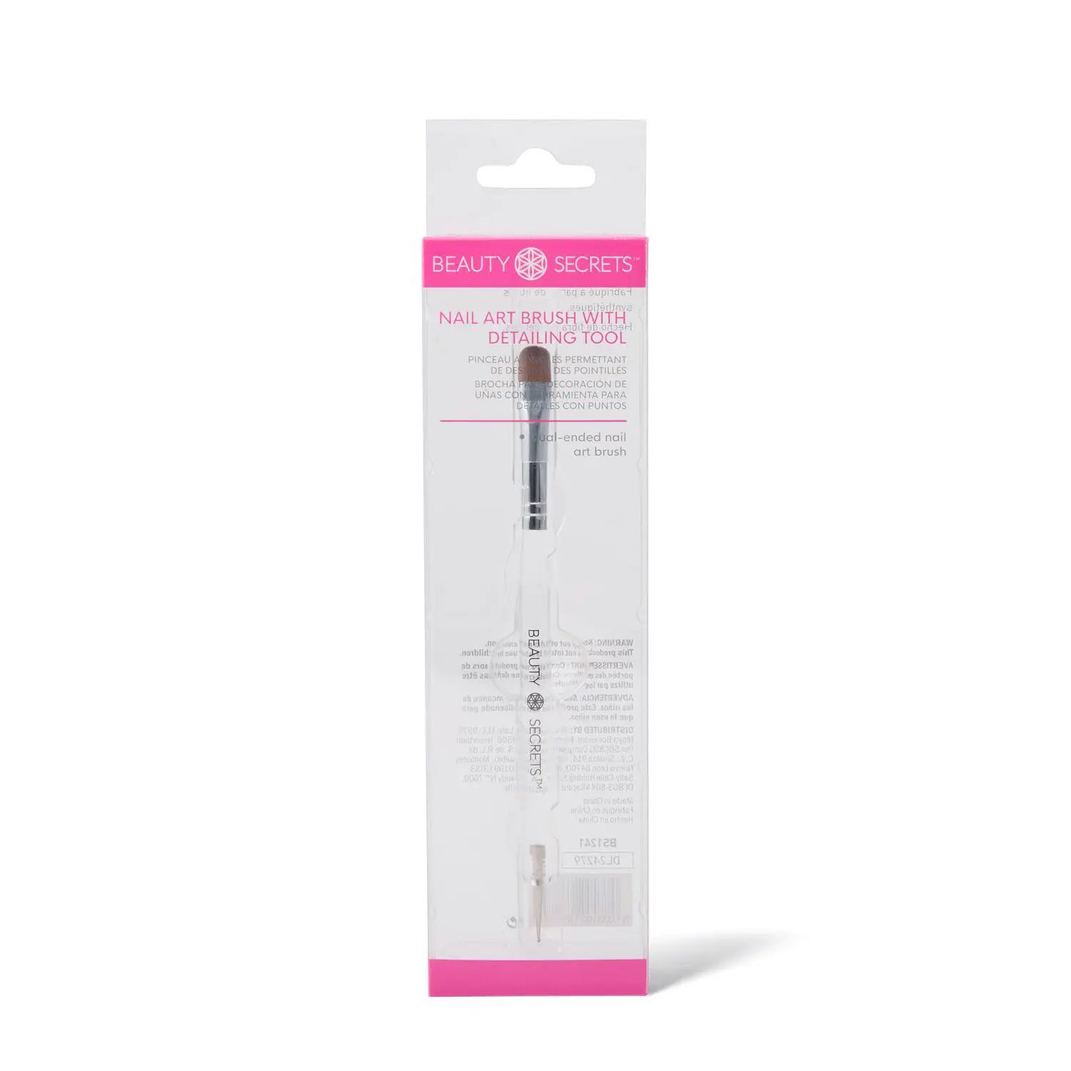 Beauty Secrets Nail Art Brush with Dotting Tool