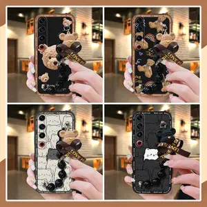 Bear bracelet protective case Phone Case For Meizu 21 Pro Simplicity Dirt-resistant Waterproof Back Cover soft case Cartoon Anti-knock Skin-friendly feel cute silicone