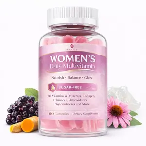 Womens Multivitamin Gummy, Methylated Multivitamin for Women, Biotin, Methylfolate, Iron, Collagen, Vitamins A C D, B Complex, Antioxidants for Women's Daily Support, Beauty, Immune, No Sugar,