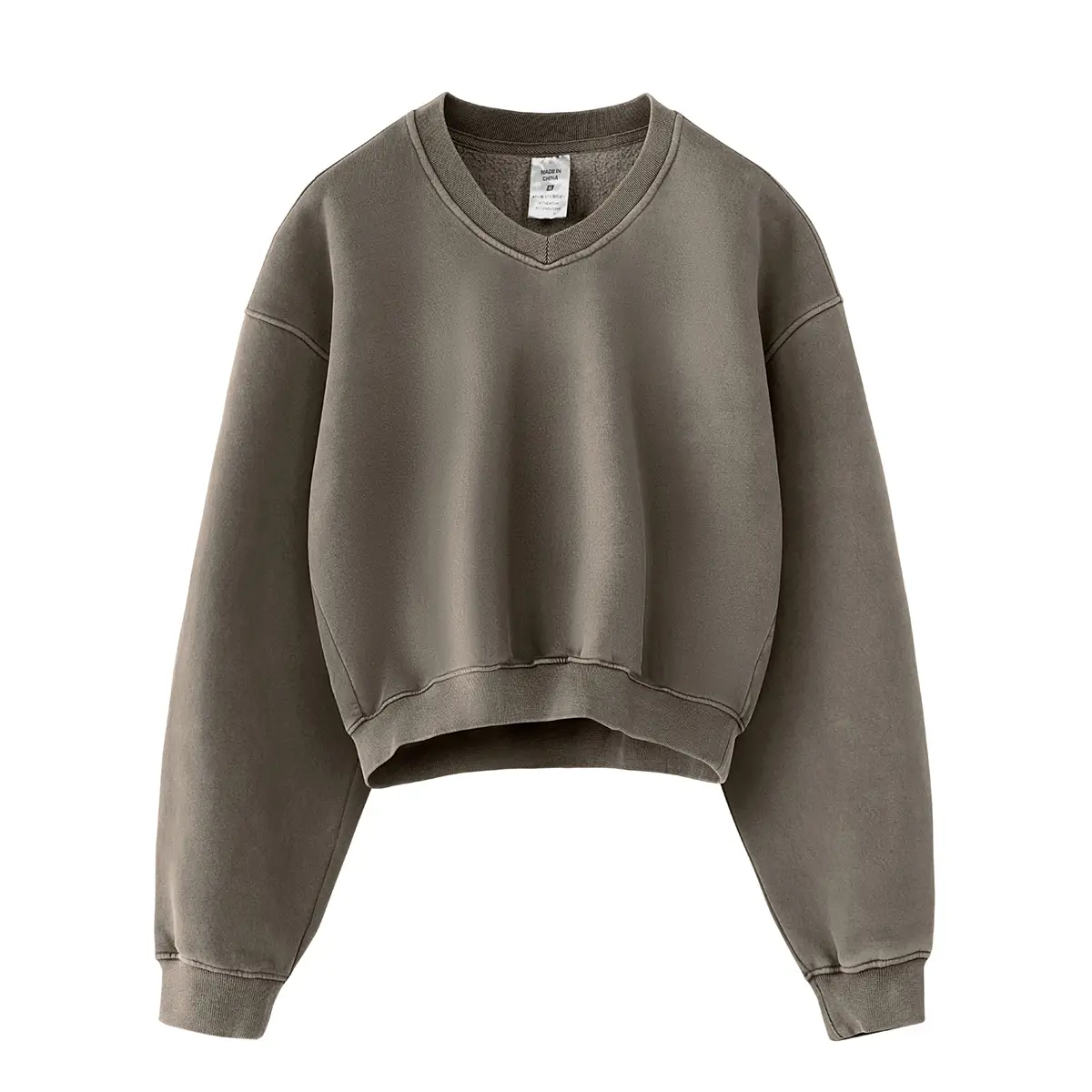 Hatant Causal Sweatshirt Ultimate Comfort womenswear hoodies with Acid Wash V-Neck Pullover Shirt Y2K Inspired Athletic Design Long Sleeve tops Sweats