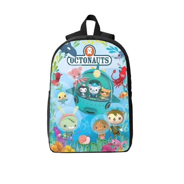 Octonauts Full Characters Octopod Submarine Underwater Sea Cartoon Print Student School Backpack Breathable Shoulder Strap Book Bag For Kids Boys Girls