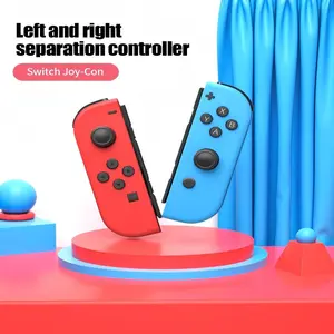 Dual vibrating Joy-Con left and right game controllers for Nintendo Switch/OLED consoles, supporting motion control and screenshot functions, perfect for Switch gamers.