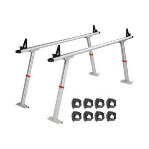 VEVOR Truck Rack, 800 lbs Capacity, 71x32 Aluminum Ladder Rack for Truck with 8 Non - Drilling C - clamps, Heavy Duty Truck Bed Rack Two - Bar Set for Kayak, Surfboard, Lumber, LadderVEVOR Super Brand Day