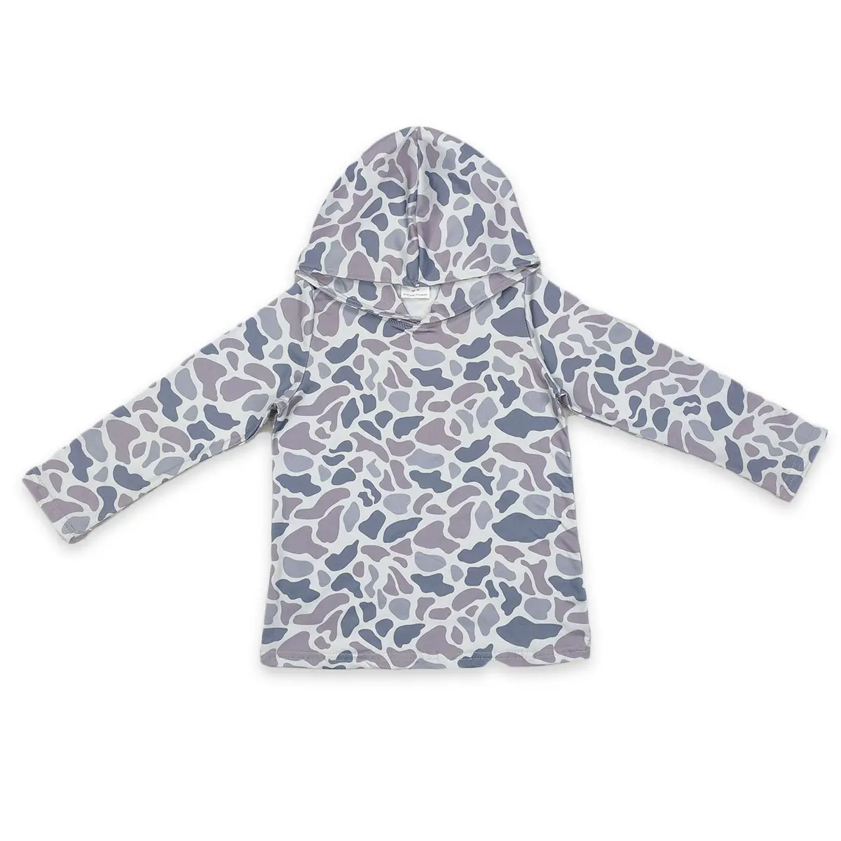 Boys' Casual Cozy Sweatshirt, Hooded Leopard Camo Pullover with Raglan Sleeves, All-Seasons Cotton Blend Athletic Kids' Top, Child Style Boys' Hoodies & Sweatshirts