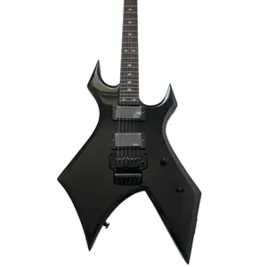 Alien Black BC  Electric Guitar Double Floyd Rose Vibrato EMG Pickups
