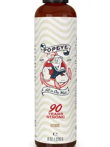 Popeye Shaving Co All in-1 Natural Face Wash and Conditioner for Men - Cruelty Free, Nourishing Beard Shampoo, 8oz