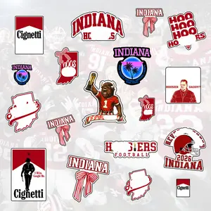 Pasadena CA Football Decal, Rose Bowl Stickers, Retro College Game Day Sticker, Waterproof Durable Football Gameday Decal, Victory Celebration Gift For Football Fans, Indiana University Football