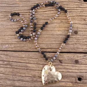 Earth's Guardian: Lava Stone Jasper Protection Necklace, Lava Stone, Jasper Necklace, Protection Jewelry, Grounding Stones, Earth Energy, Chakra Healing, Strength and Courage, Emotional Balance, Natural Stones