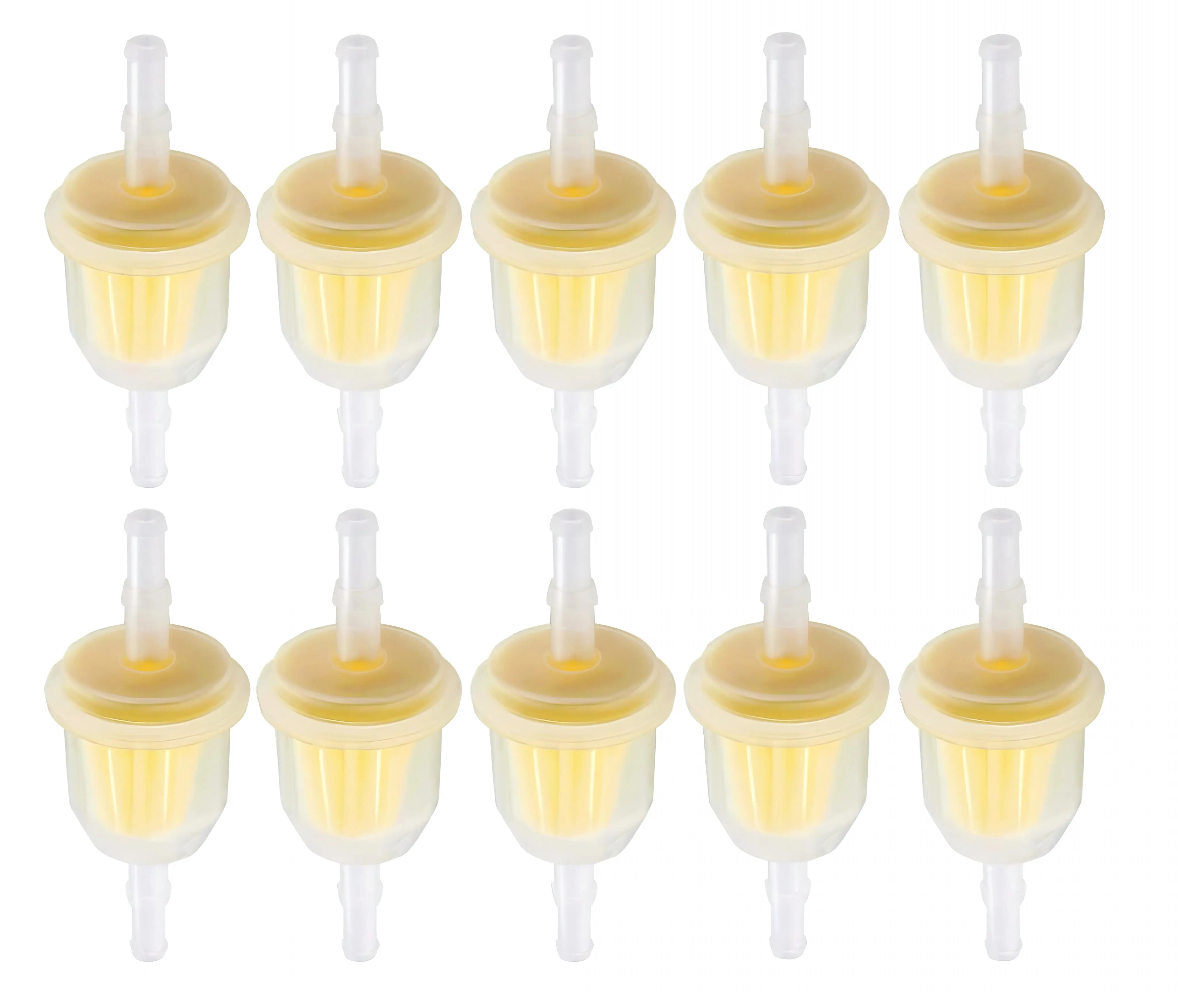 10pcs Hipa 6MM x 8MM 1/4" 5/16" 25 050 22-S Inline Fuel Gas Filter For Lawn Mower Small Engine