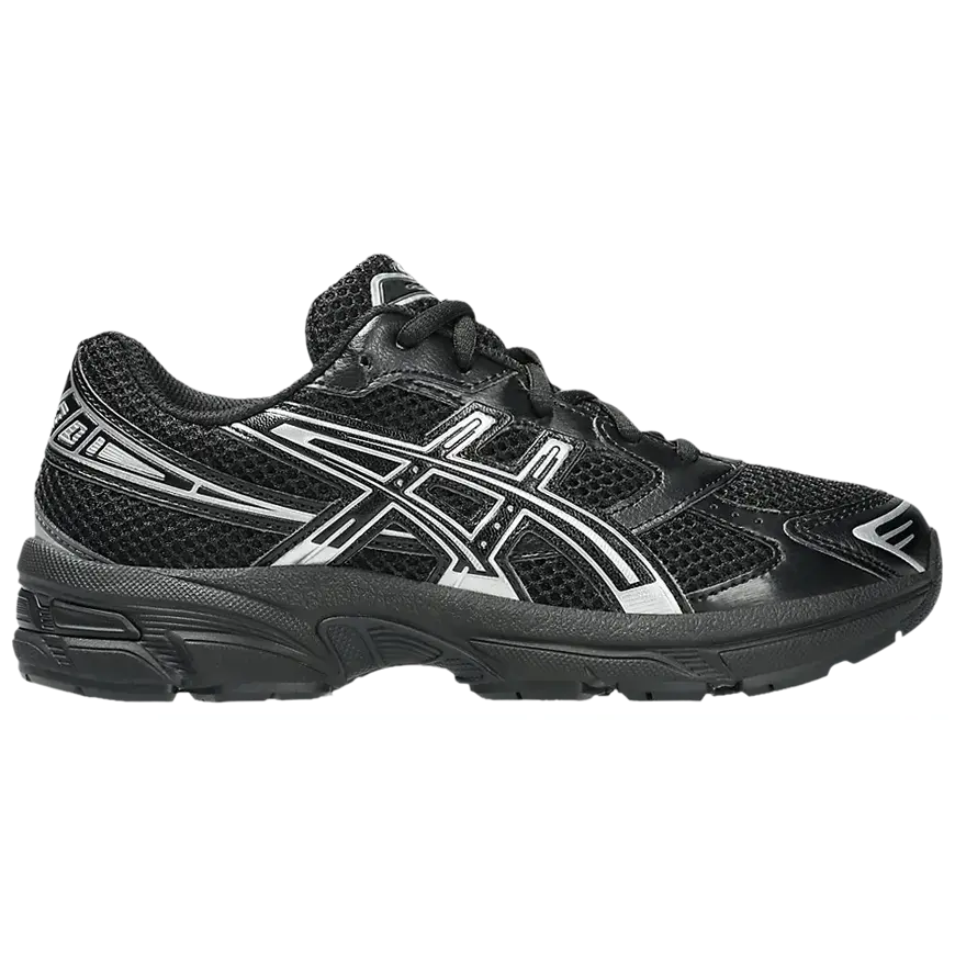 ASICS Gel 1130 GS 'Black Pure Silver' Closed-Toe Running Walking Sneakers, Athletic Training Lifestyle Footwear