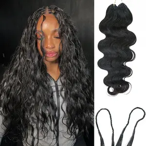 ISEE HAIR Body Wave Crochet Braid Hair Extensions Miracle Knots Human Hair Extensions Knotless Pre-Separated 50g/Pack Vacation Hair #Summervibe#ISEECrochetNewArrivals