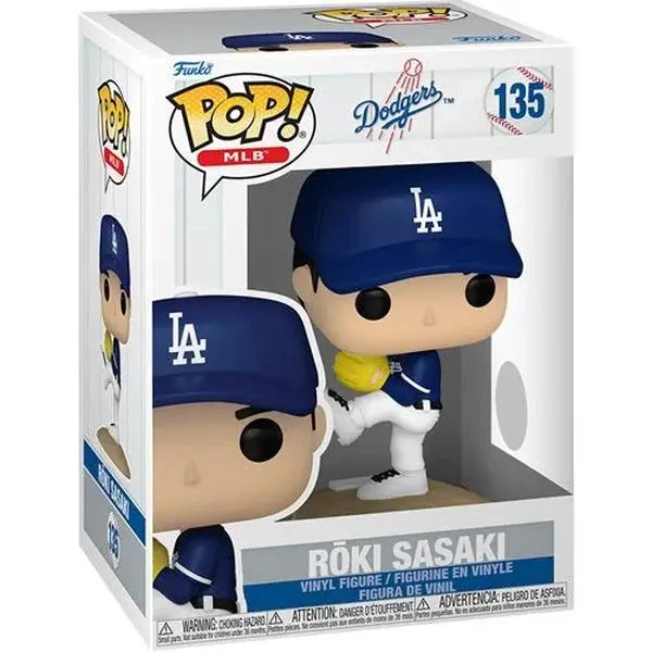 MLB Dodgers Roki Sasaki (Alternate) Funko Pop! Vinyl Figure #135