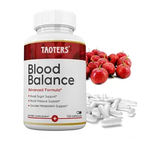 Blood Pressure and Blood Sugar Health Supplement, Supports Blood Pressure and Blood Sugar Balance 120 Capsules