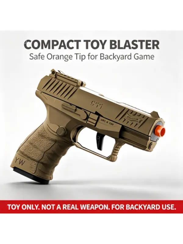 Splatter Ball Pistol with Safety Orange Muzzle, Backyard Shooting Game—A Gift for Teenage Boys, A Gift for Boys Ages 14 and Up