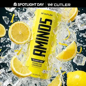 AMINO5 BCAA & Hydration Sparkling Drink Caffeine Free Beverage Containing 5g BCAAs for Improved Recovery and Electrolytes and Coconut Water Powder for Hydration and Refreshing Tasting Beverage - Sugar Free - 5 Calories