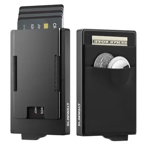 Multi-Functional Wallets for Men with RFID Blocking, Stylish Minimalist Pop-Up Card Holder with Soft Pocket, Large Capacity, Card Organizer Protector