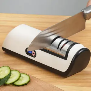 [Essential Kitchen Gadget] USB Portable Electric Knife Sharpener! Multifunctional Metal Tool for All Knives – Easy to Use