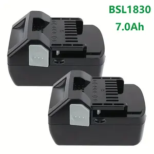 2Packs BSL1830 for Hitachi HXP 18V 7.0Ah Lithium Battery BSL1815 BSL1815X BSL1830 BSL1840 18Volt Compatible with Power Tools