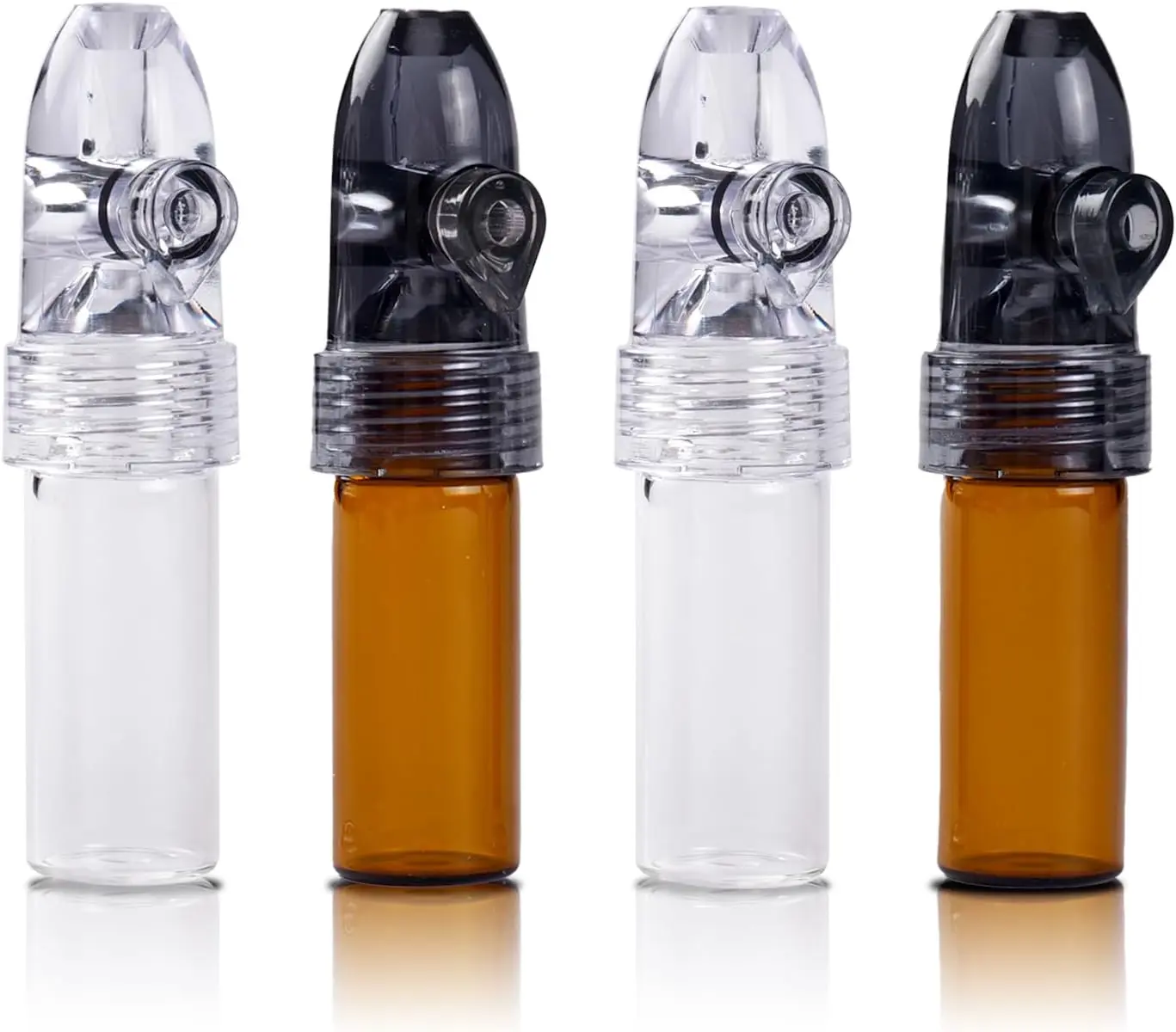 Portable Glass Ieak-proof Decorative Bottle (4 Pack)