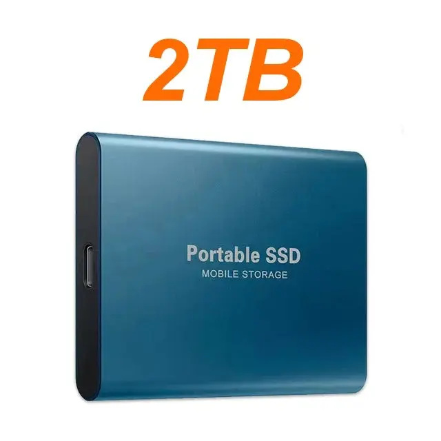 Large Capacity External SSD Enclosure Hard Disk Enclosure, Quiet Operation Mobile Storage, USB3.2 Type-C High Speed Solid State Disk for PC, MAC, Enclosure Hard Disk Enclosures