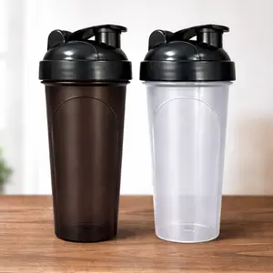 Shaker Bottles for Protein Mixes 13 oz, 2 Pack, Clear, Protein Shaker Bottle with Wire Whisk Ball, Blender Bottle