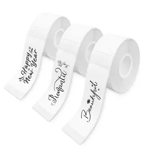 AH-P05 XenGro Label Tape 3 Rolls, Self-Adhesive Thermal Labels Refill Paper Roll for XenGro AH-P05 Mini Label Maker, 14mm X 40mm, for Home, Kitchen, Office Storage, Kid School Supplies, Black on White DealsForYouDays