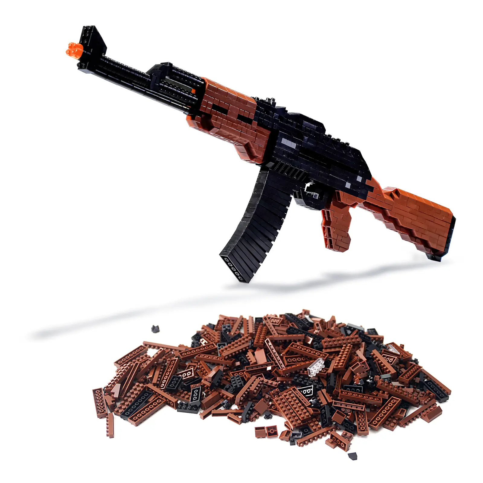 1:3 AK Micro Building Block Model Kit, DIY Assembling Toy, Cool Gifts for Guys for Adults Squirt Guns Gelballsblasters